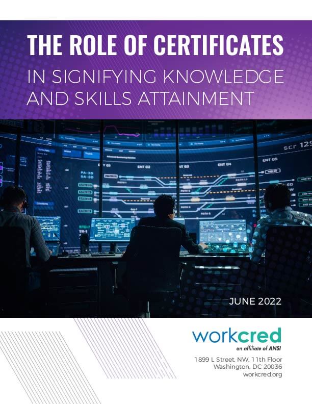 Workcred report cover