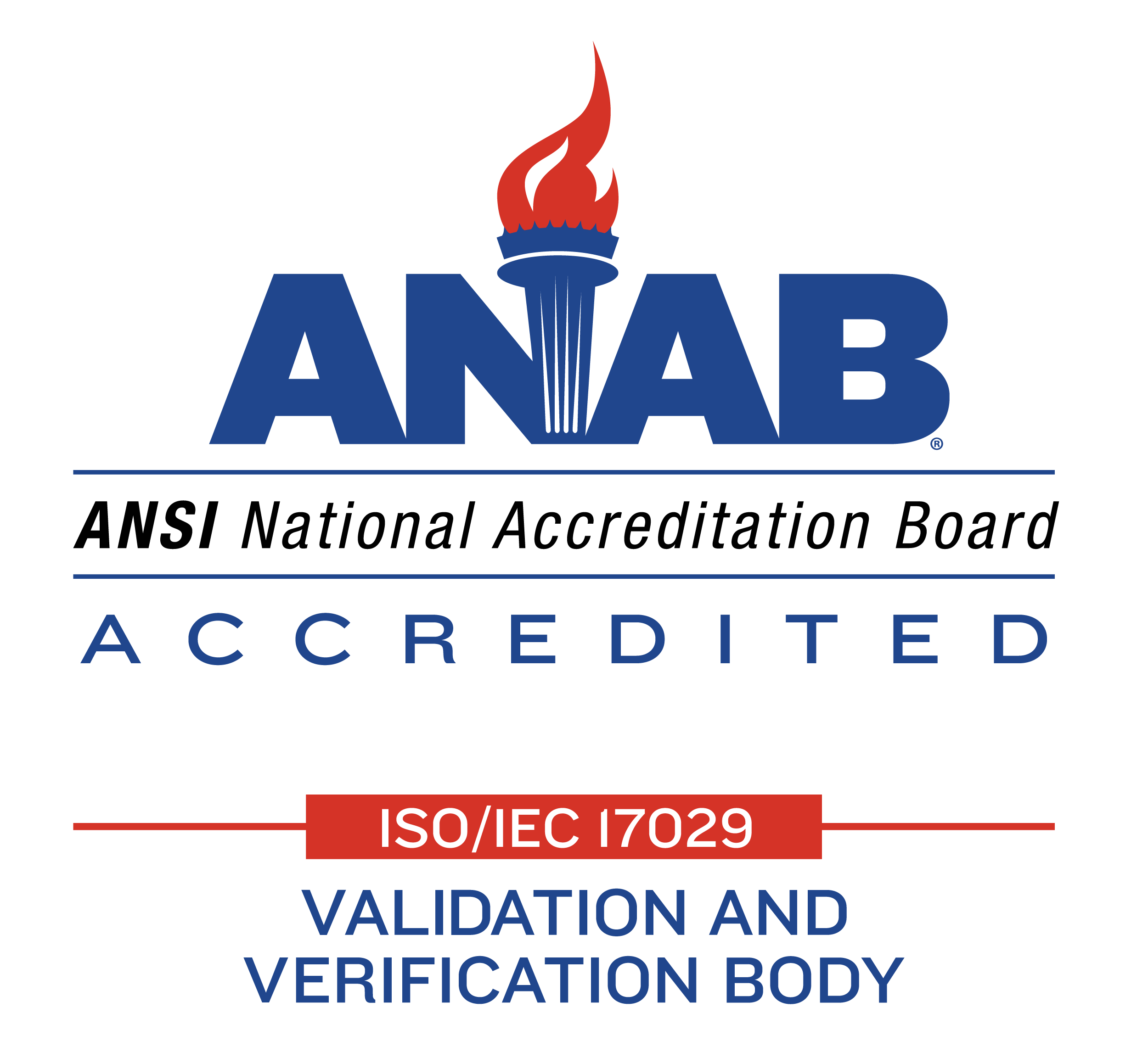 ANAB accreditation symbol for 17029
