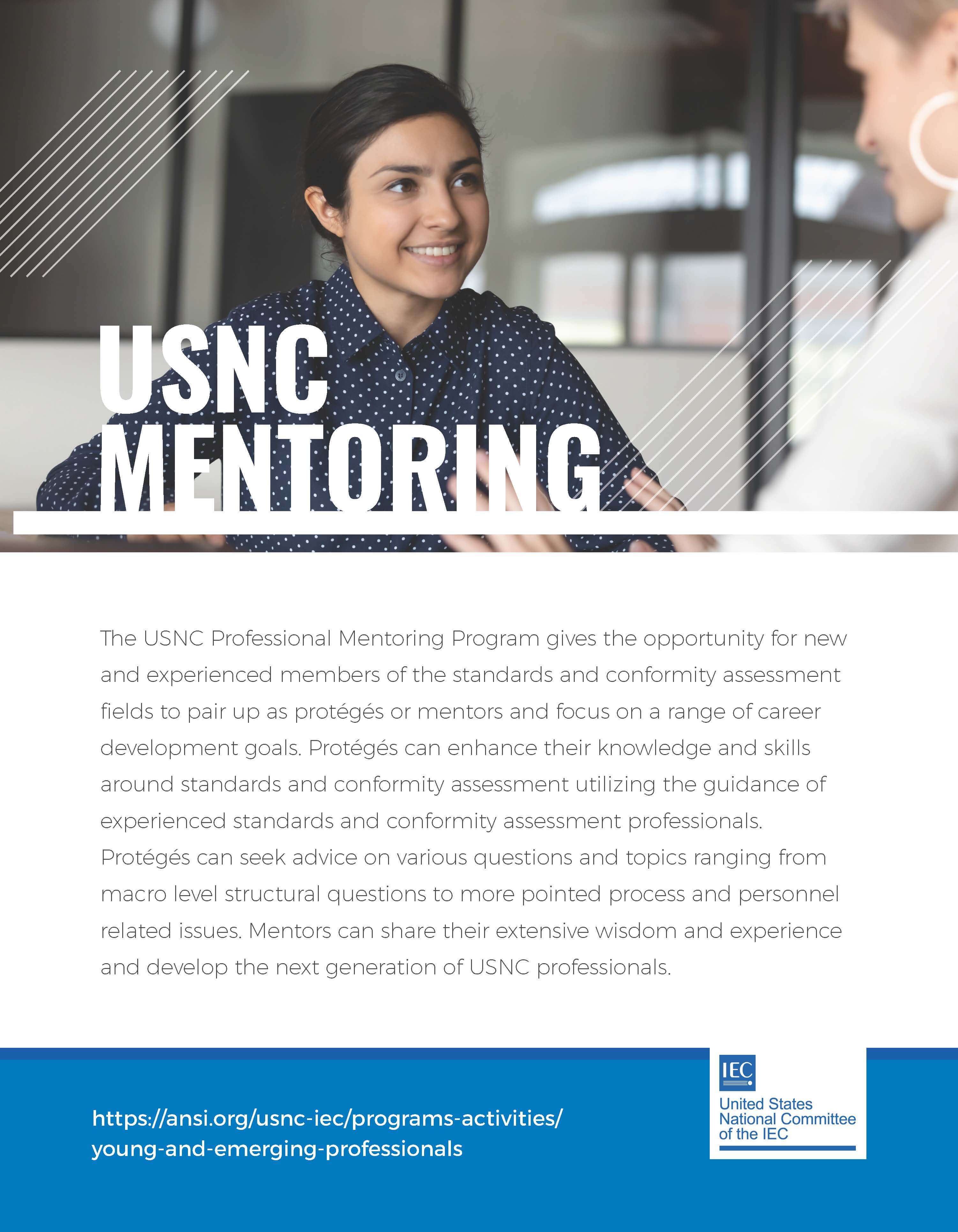 USNC Mentoring Program flyer