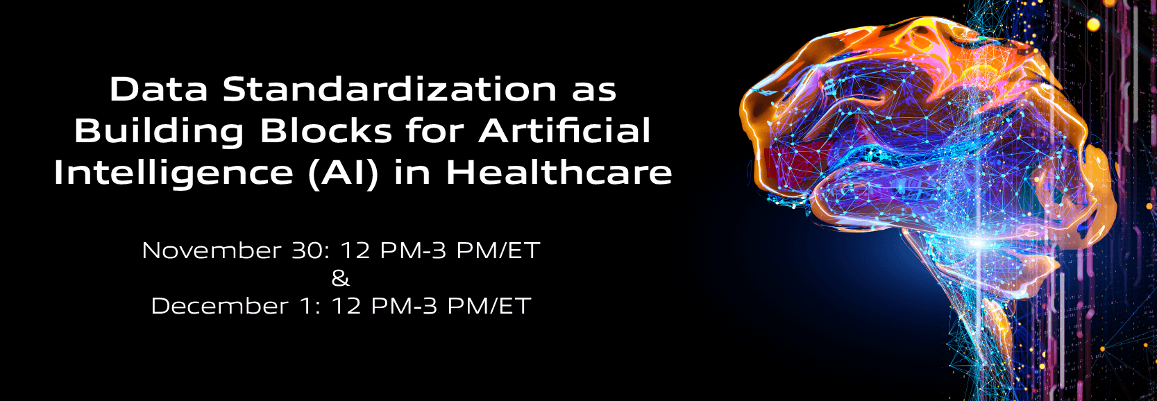 ANSI AI in Healthcare activity banner image.