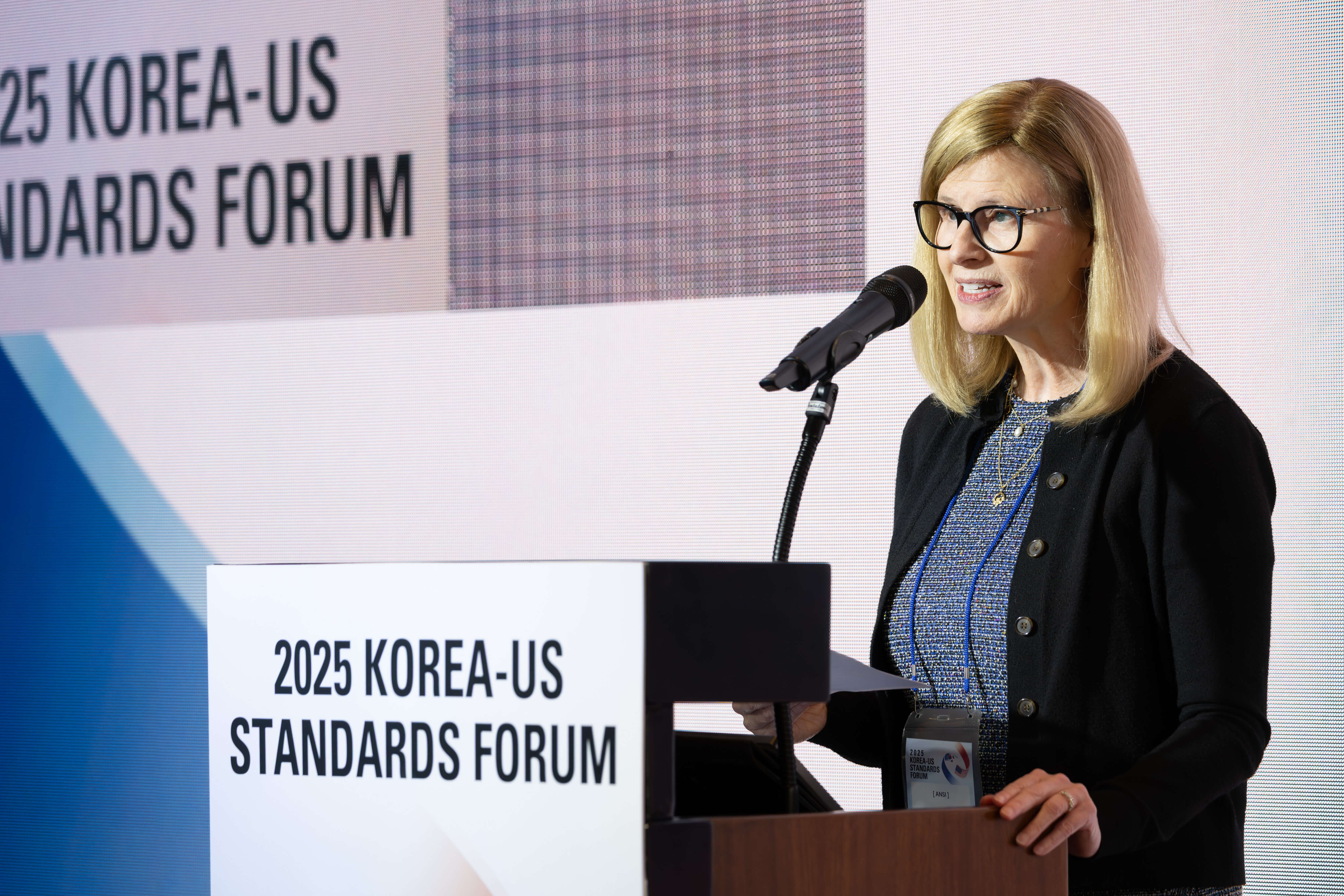 Dr. Laurie Locascio at the 2025 Korea-U.S. Standards Forum