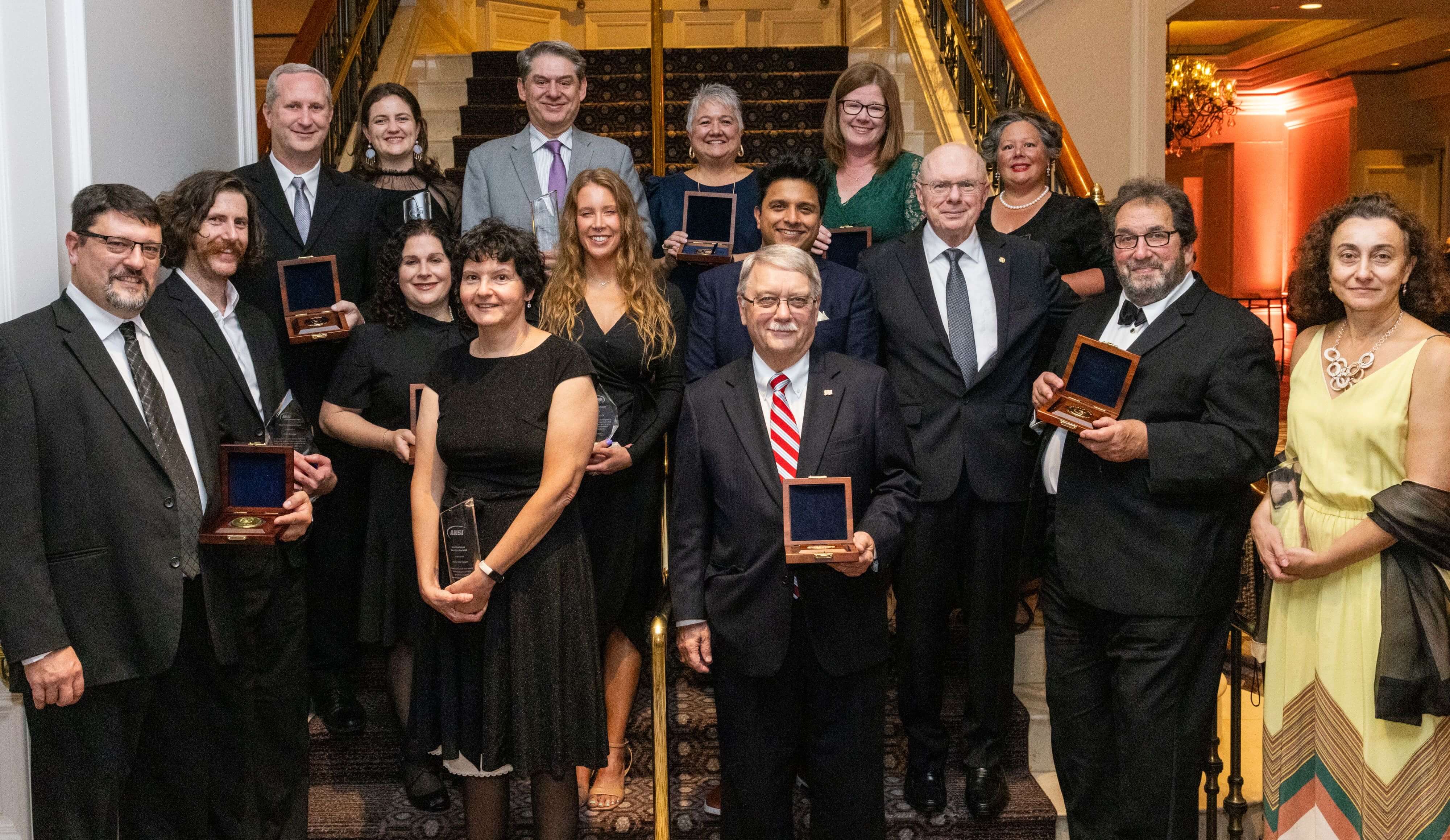 group photo of awards winners