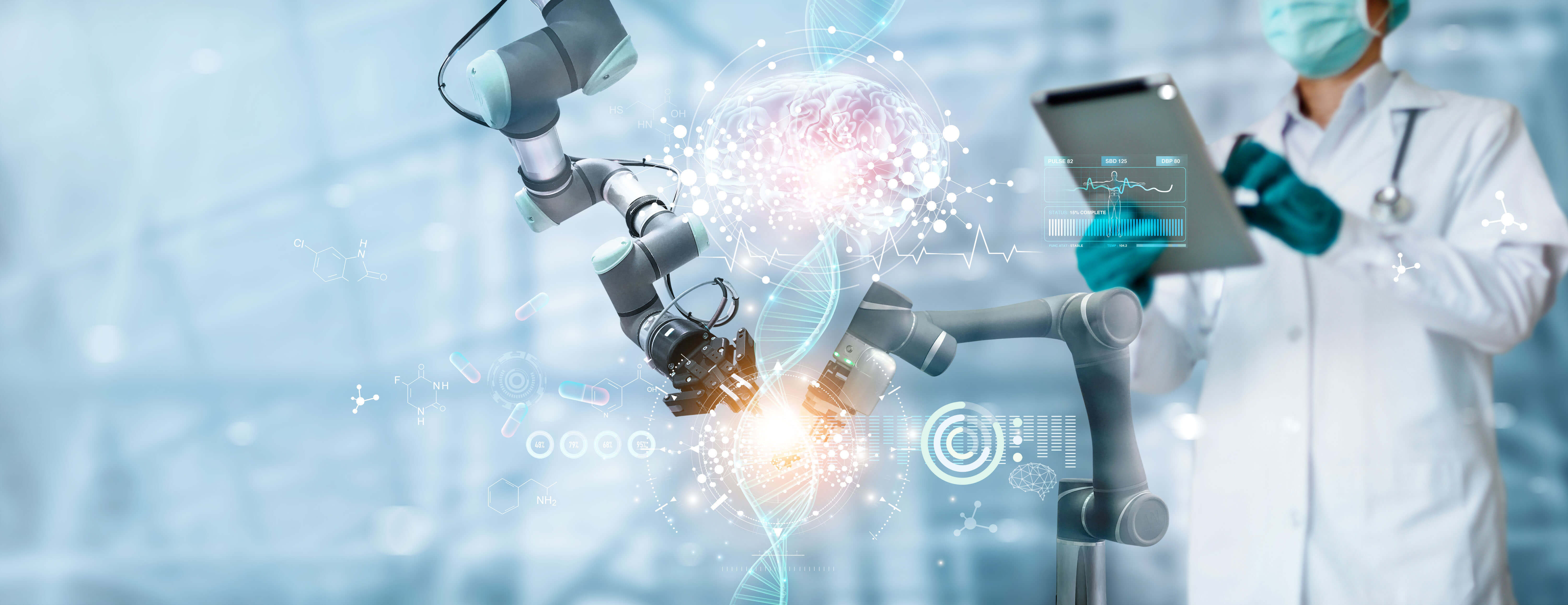 Abstract of robots used in healthcare.